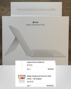 Apple Keyboard and Pen