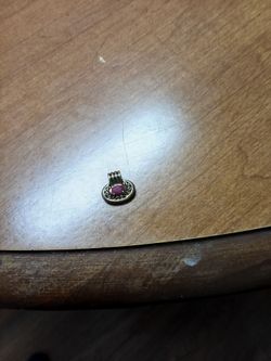 Pendent with a Red Stone