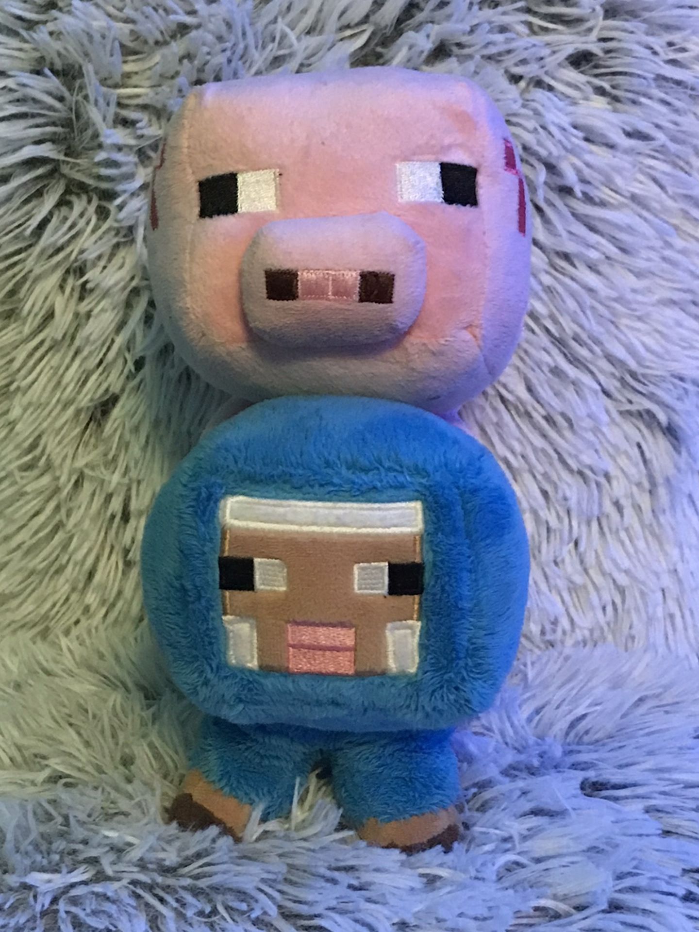 Minecraft Plush sheep & Pig