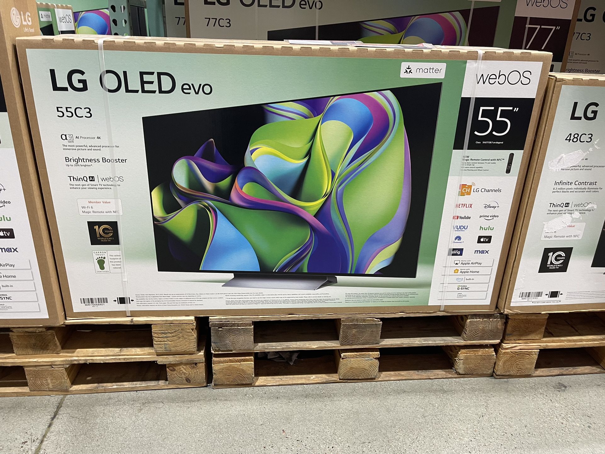 55” LG OLED Evo C3 4K Smart TV