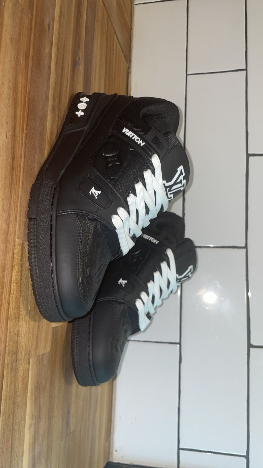 Black LV Trainers Size 8 Men