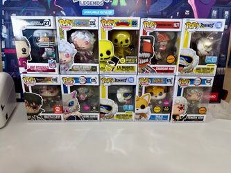 Funko pops! One piece - chainsaw man - demon slayer - marvel - sonic - attack on titan