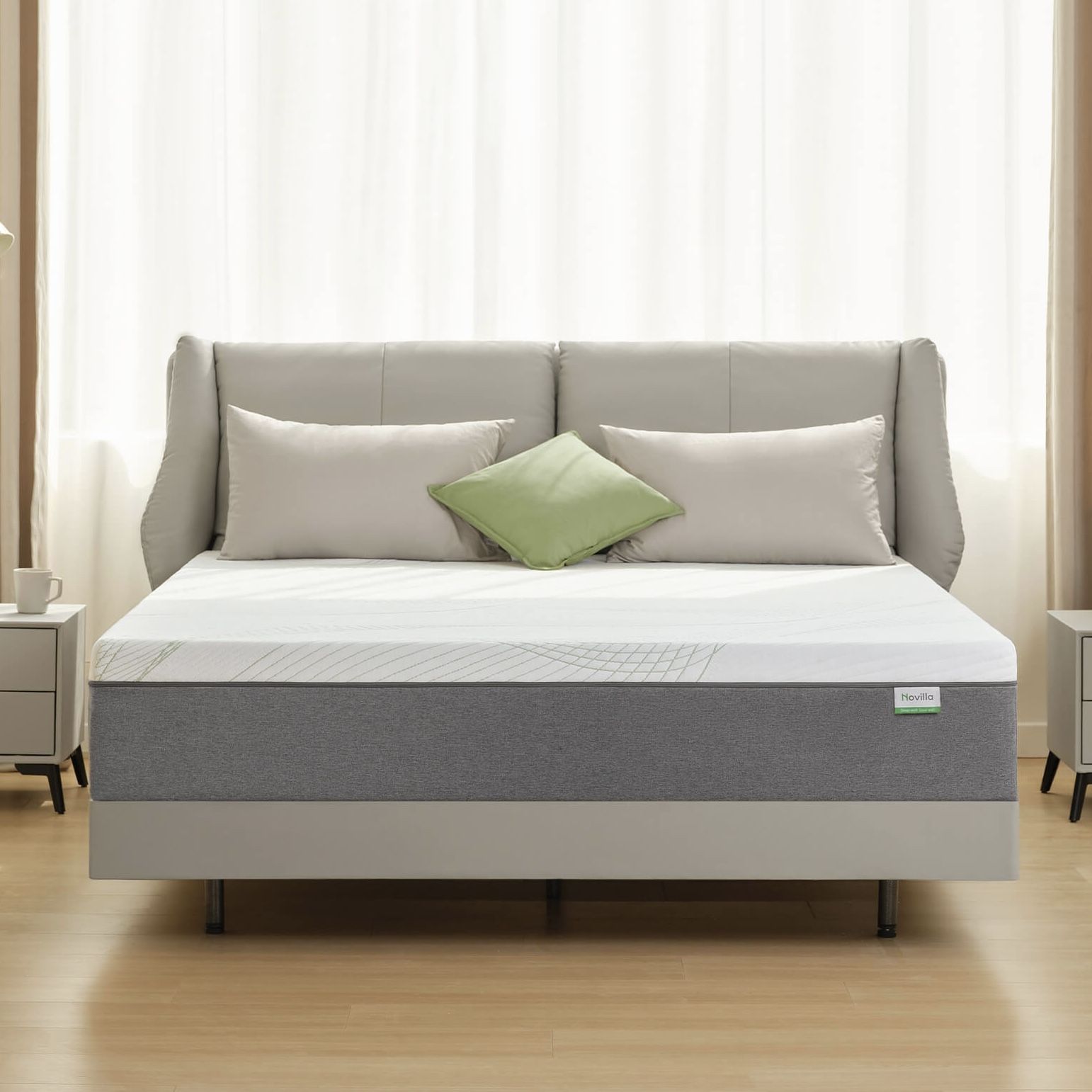 King Size Mattress Memory Foam Firm Novilla 12” Inches Thick Wrapped In Plastic New From Factory Same Day Delivery