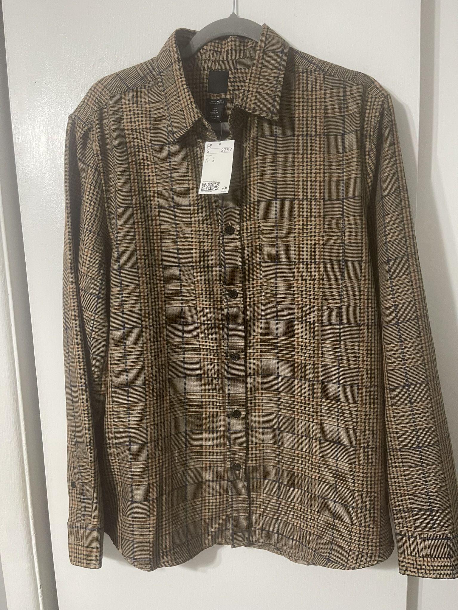 Men Long Sleeve Shirt HM size L 