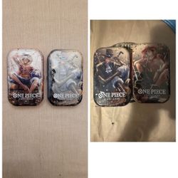 One Piece Tin Pack Set Vol. 2 Set of
4- One Piece Promotion Cards IN HAND