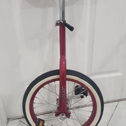 Fun 16 inch wheel unicycle with alloy rim,red