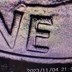 Eisenhower Dollar With Double Die Error Circulated Denver Mint