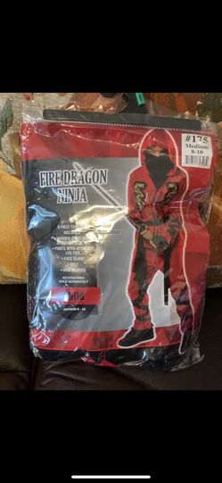 HALLOWEEN BOYS DRAGON NINJA MEDIUM(8-10) COSTUME