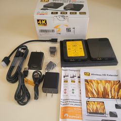 Wireless Video HDMI Transmitter and Receiver 4K 30Hz, 400FT/120M Long Range