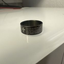 Prayer On A Ring Size 7.25 Padre Nuestro Que Estas En El Sielo