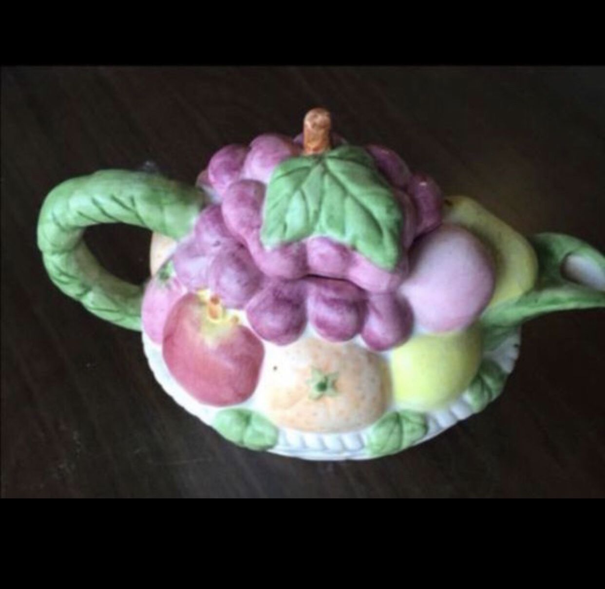 Beautiful Fruits Decorative Tea Pot