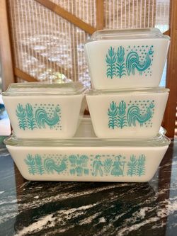 Complete Refrigerator Set Pyrex Butterprint