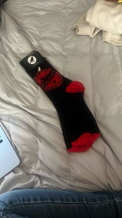 WhalleyFinch VanCity Black and Red Socks 