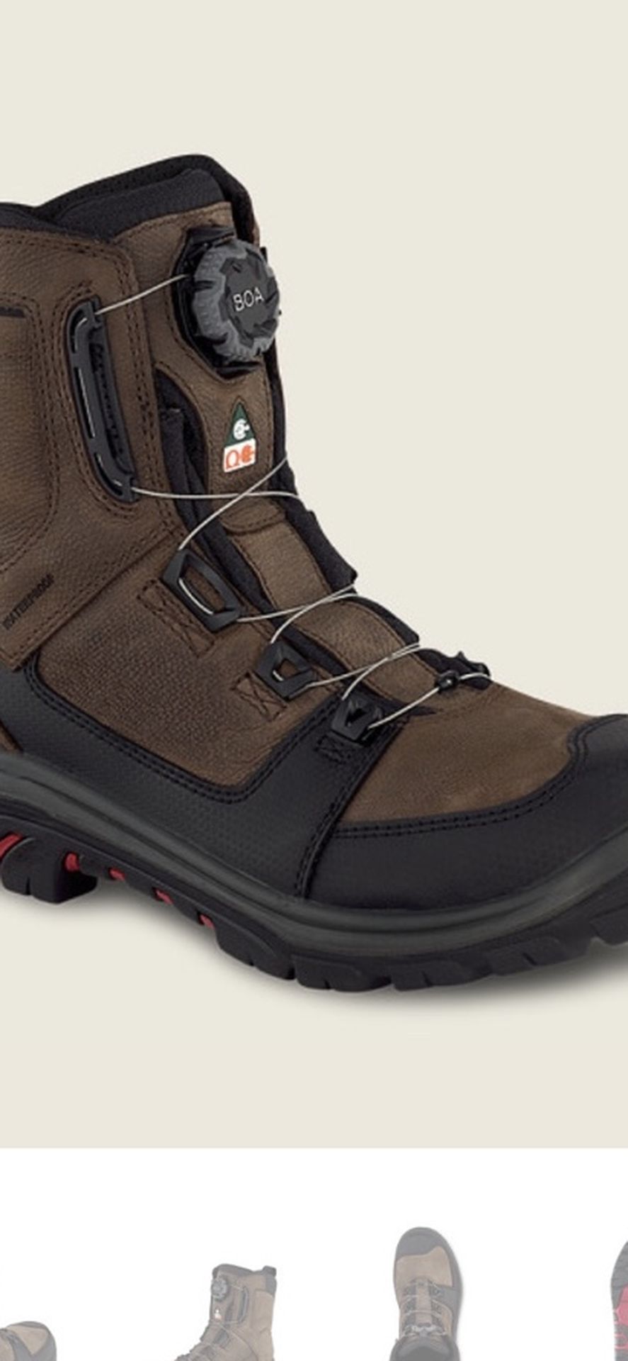 SIZE 11 RED WING THE TRADESMAN BOA BRAND NEW BOOTS WITH SAFETY TOE