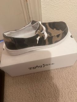 Camouflage gypsy jazz Hey dude style sneakers