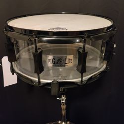 14X6 Acrylic Pork Pie Pig Lite Snare Drum 4 Drum set Bateria Cymbal Stand Bass Throne Gear 35-80% Off Retail 