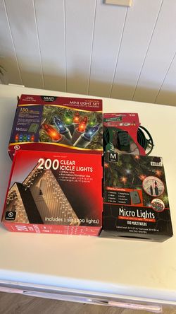 Indoor/outdoor light set boxes as NEW!