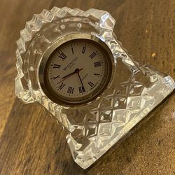 Waterford France 🇫🇷 Crystal Clock Small 2 Inches
