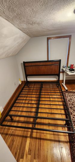 Queen Bed Foundation and Headboard