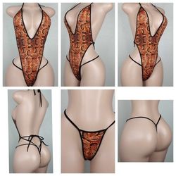 Beautiful CUSTOM MADE Exotic DANCEWEAR ONE PIECE