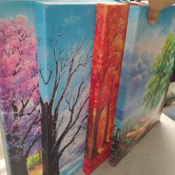 4 Seperate Sets Of Canvas Art For Sale