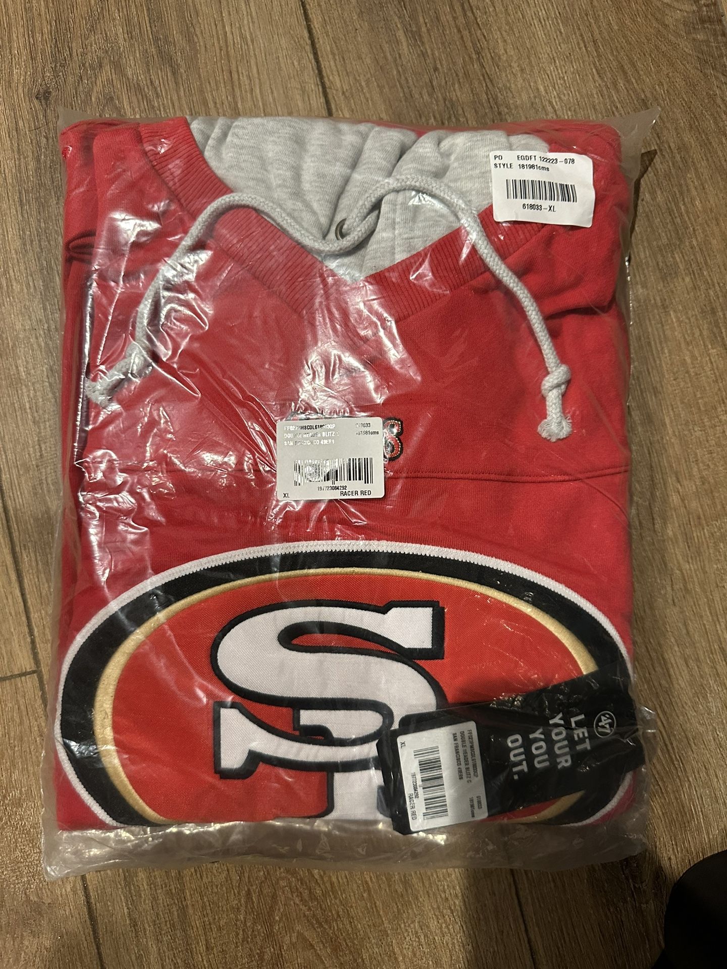 XL NFL 49er Blitz Hoodie 