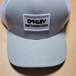 New Oakley High Definition Optics Trucker Hat Stone Gray