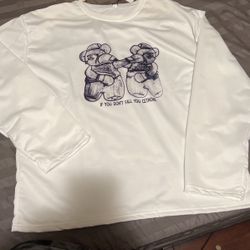 Polyester White Longsleeve