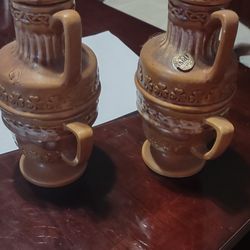 Antique Drinking Vessel With Cup