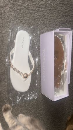 Brand new white sandals