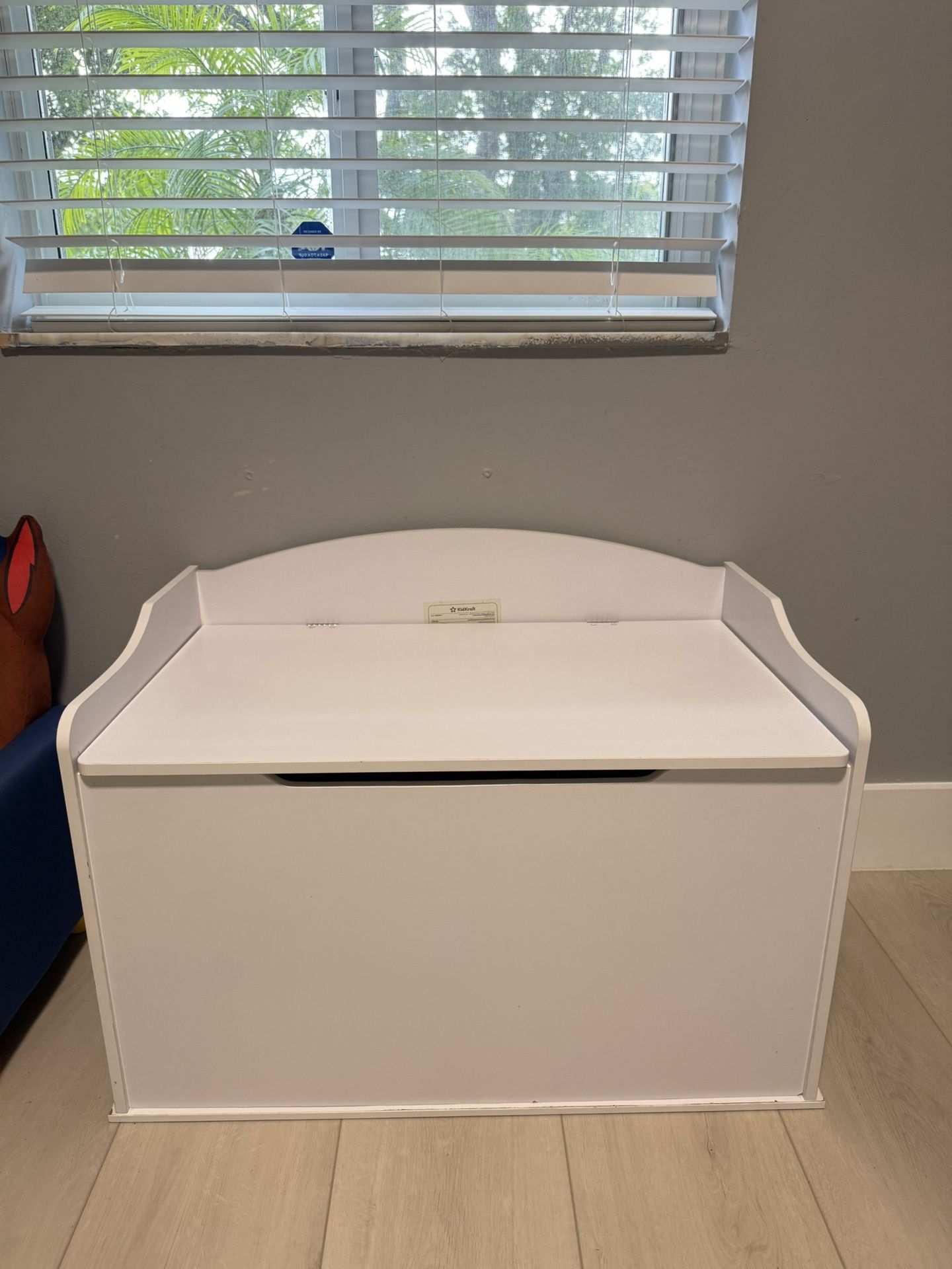 Toy Box/ Bench With Safety Hinged Lid