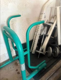 Dip bar set up workout equipment
