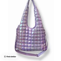 💜 Purple Glossy Handbag — $15