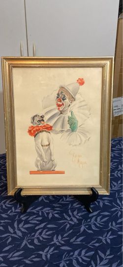 VTG. 1955 GEORGES MEYER’S  Signed Watercolor Painting