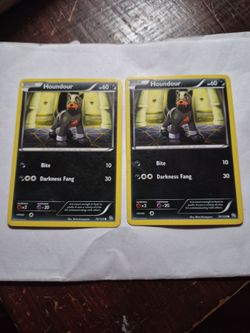 Houndour Pokémon Card 74/124 x2