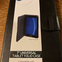 Brand New Onn 7” Universal Tablet Folio Case 