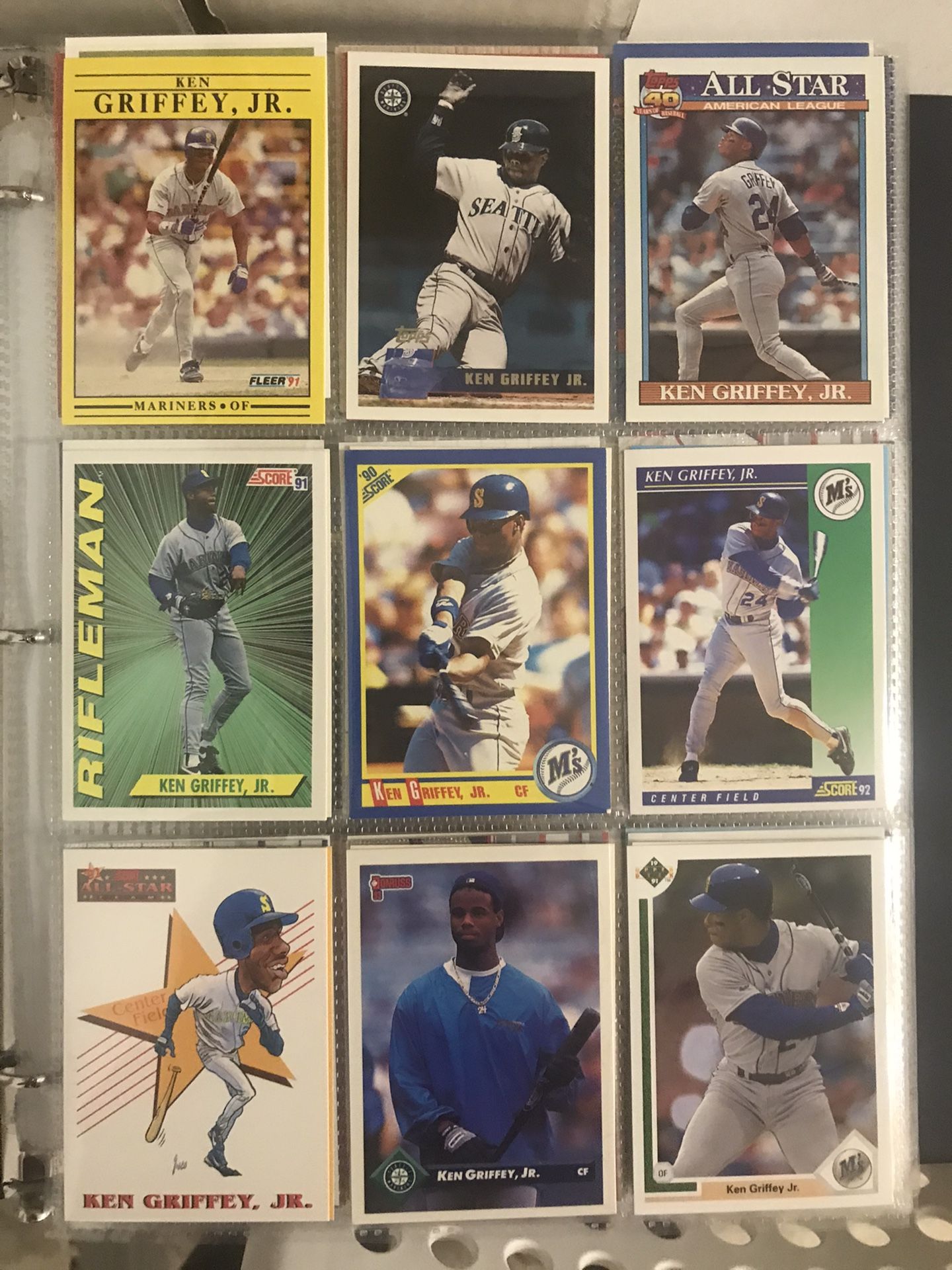 Lot #3: Collection of Baseball and Football Cards, mostly rookies and stars