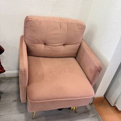 Velvet Accent Lounge Sofa Chair