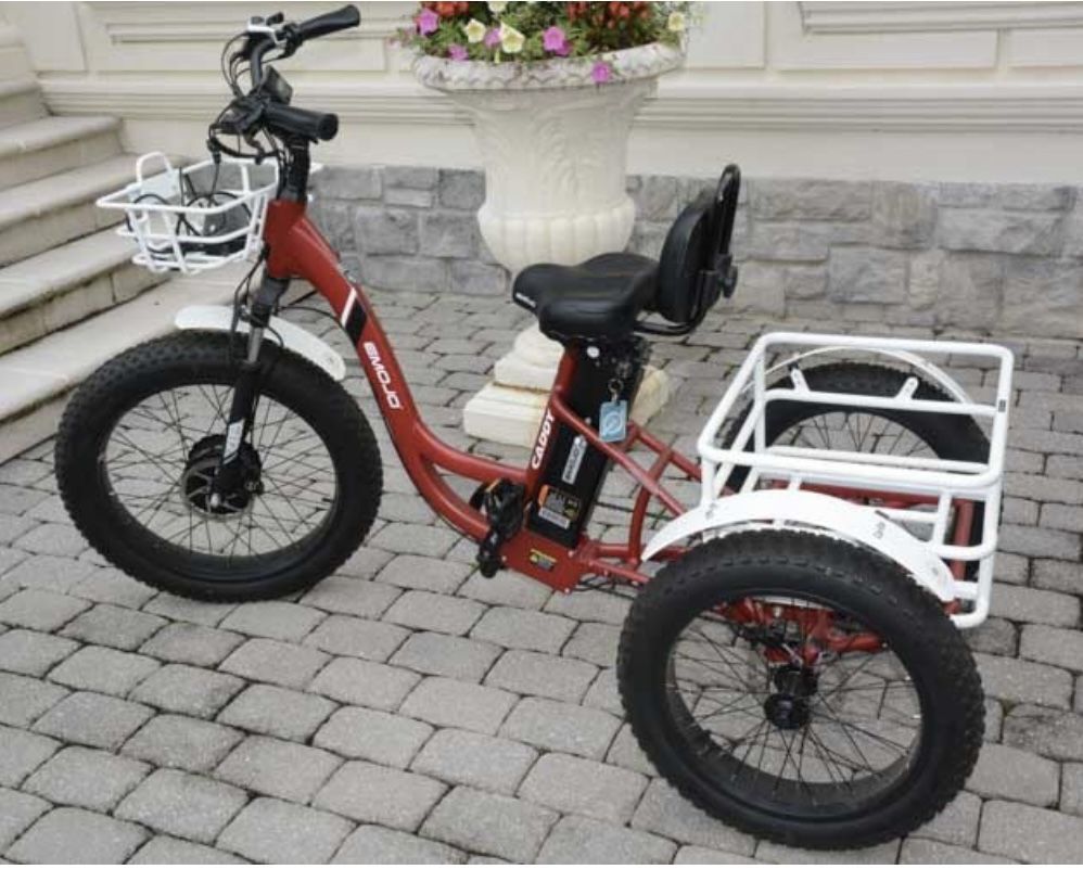 Red Electric Emoji Trike w/ Fat Tires