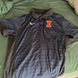 Illinois Nike Navy Polo