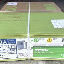 Square D QO 100 Amp 24 Spaces 24 Circuit Indoor Convertible Main Breaker Panel Plug-On Neutral 