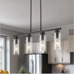 EMAK MODERN BLACK KITCHEN ISLAND LIGHTING 
