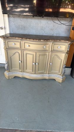 Ornate Buffet with Marble