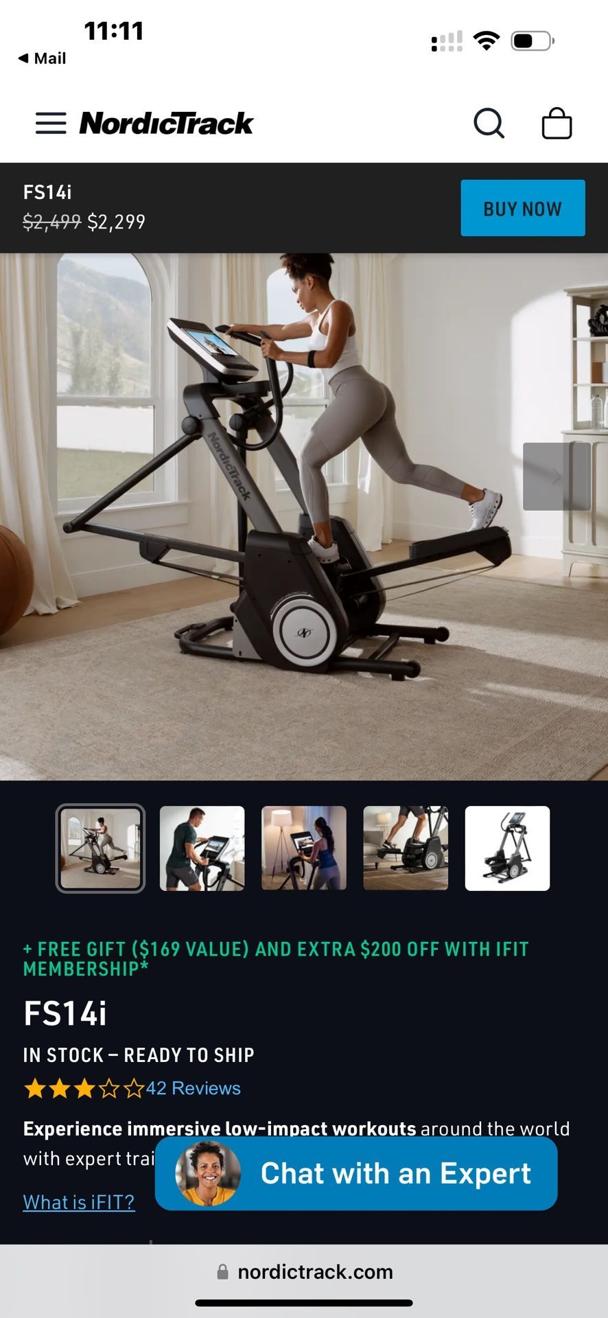NordicTrack Freestride Trainer FS14i - Like New