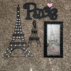 Paris Sign Picture Eiffel Tower Girls Bedroom