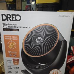 New DREO 1500W Portable 3D Automatic Oscillating Ceramic Space Heater Remote $45