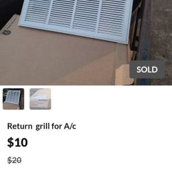 Return  grill for A/c
