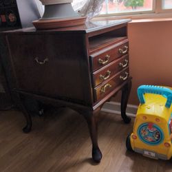 A Little Cabinet With Four Little Tables Inside 