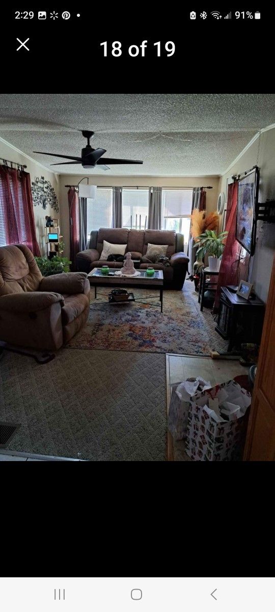 Double Recliner Great Shape..