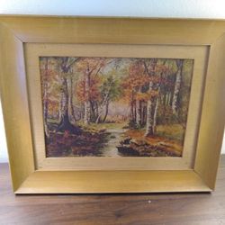 Forest Landscape Painting - 19.25"x16"